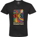 1969 Woodstock V-Neck T-Shirt (MEN)