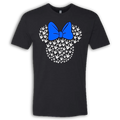 ASL Disney Silhouette Blue/White Crew Shirt