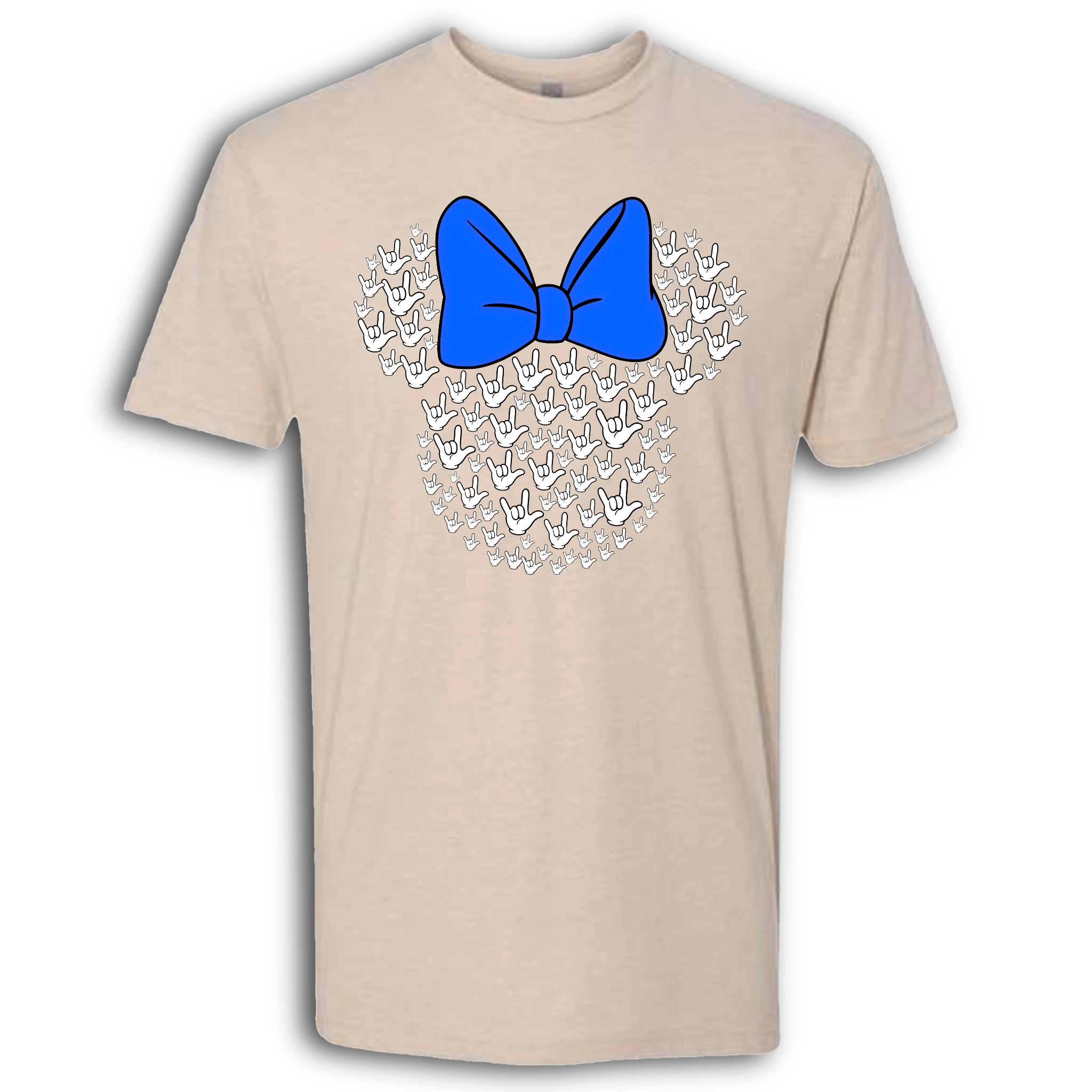 ASL Disney Silhouette Blue/White Crew Shirt