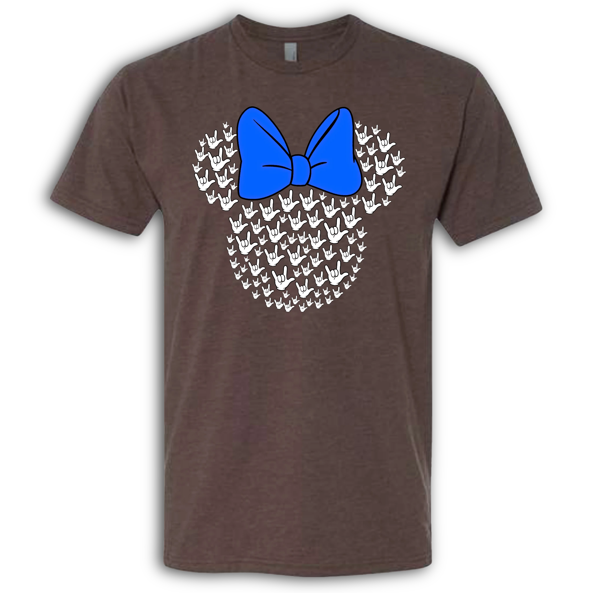 ASL Disney Silhouette Blue/White Crew Shirt
