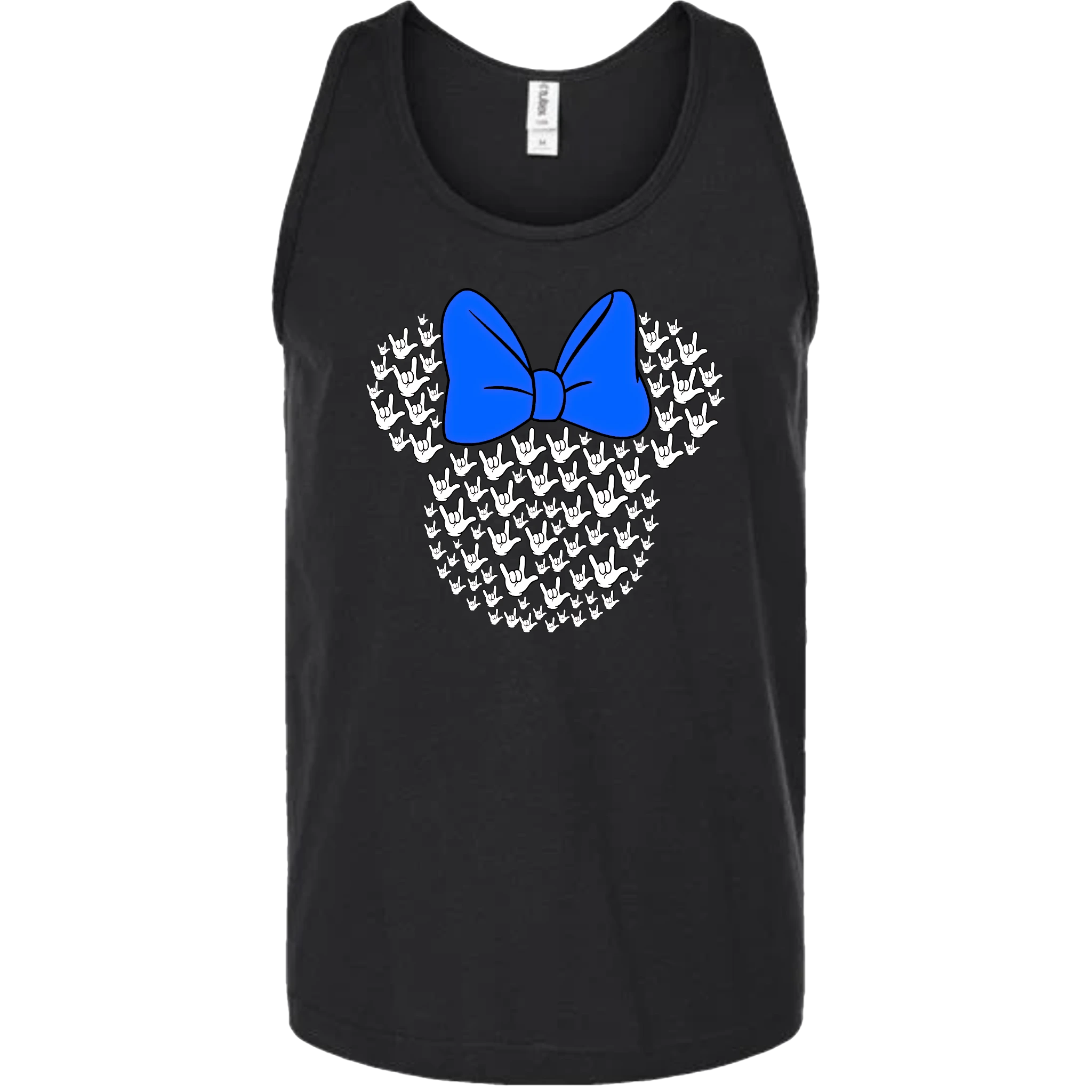 ASL Disney Silhouette Blue/White Tank Top (MEN)