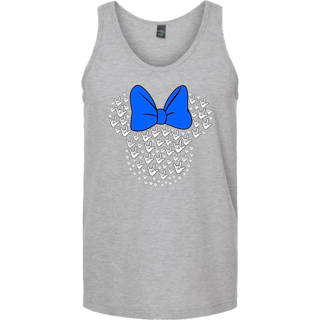 ASL Disney Silhouette Blue/White Tank Top (MEN)