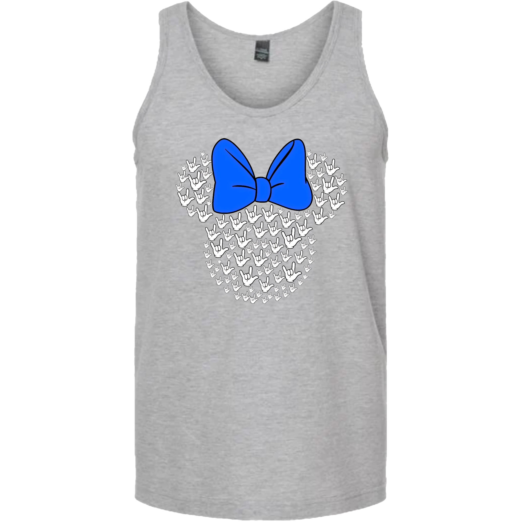 ASL Disney Silhouette Blue/White Tank Top (MEN)