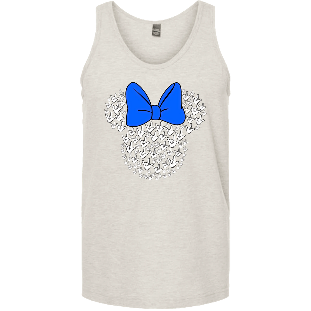 ASL Disney Silhouette Blue/White Tank Top (MEN)