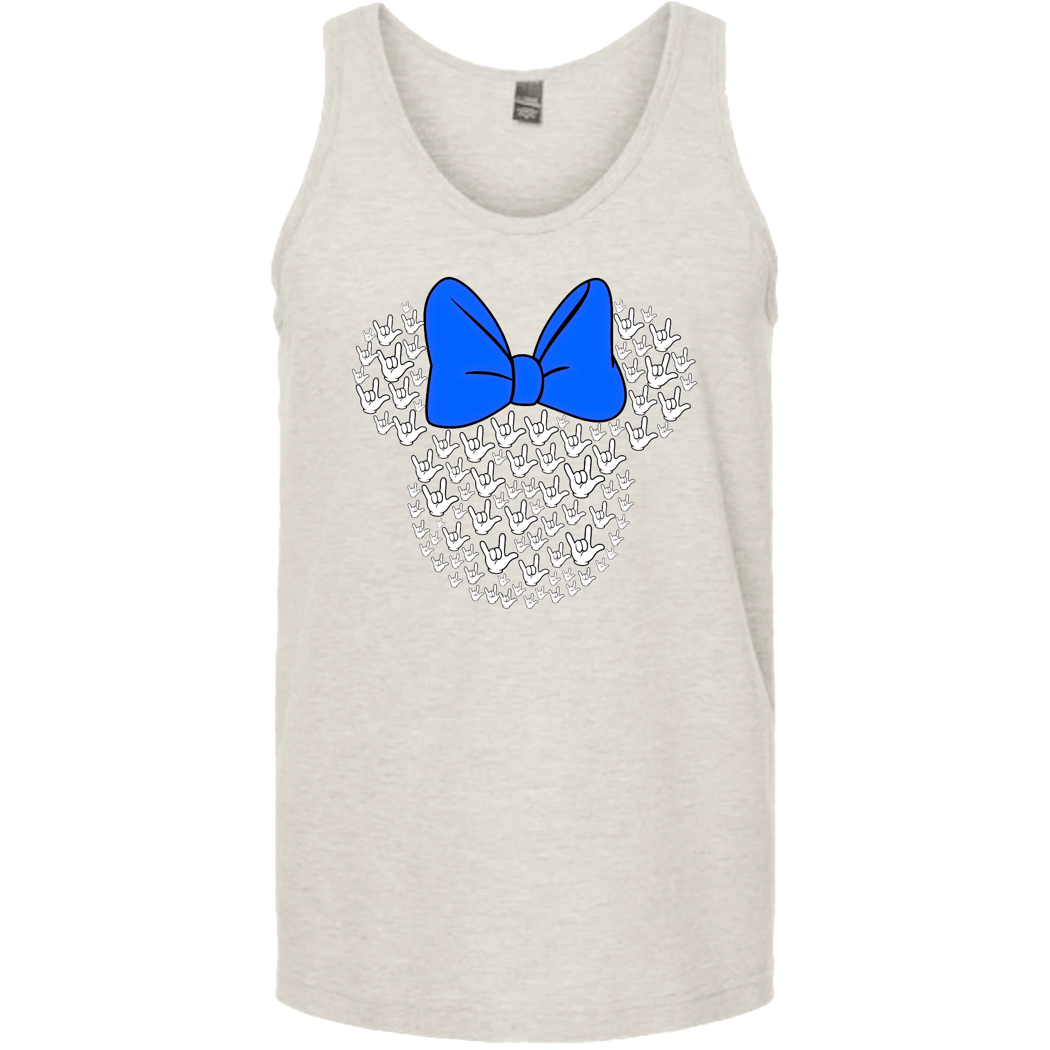 ASL Disney Silhouette Blue/White Tank Top (MEN)