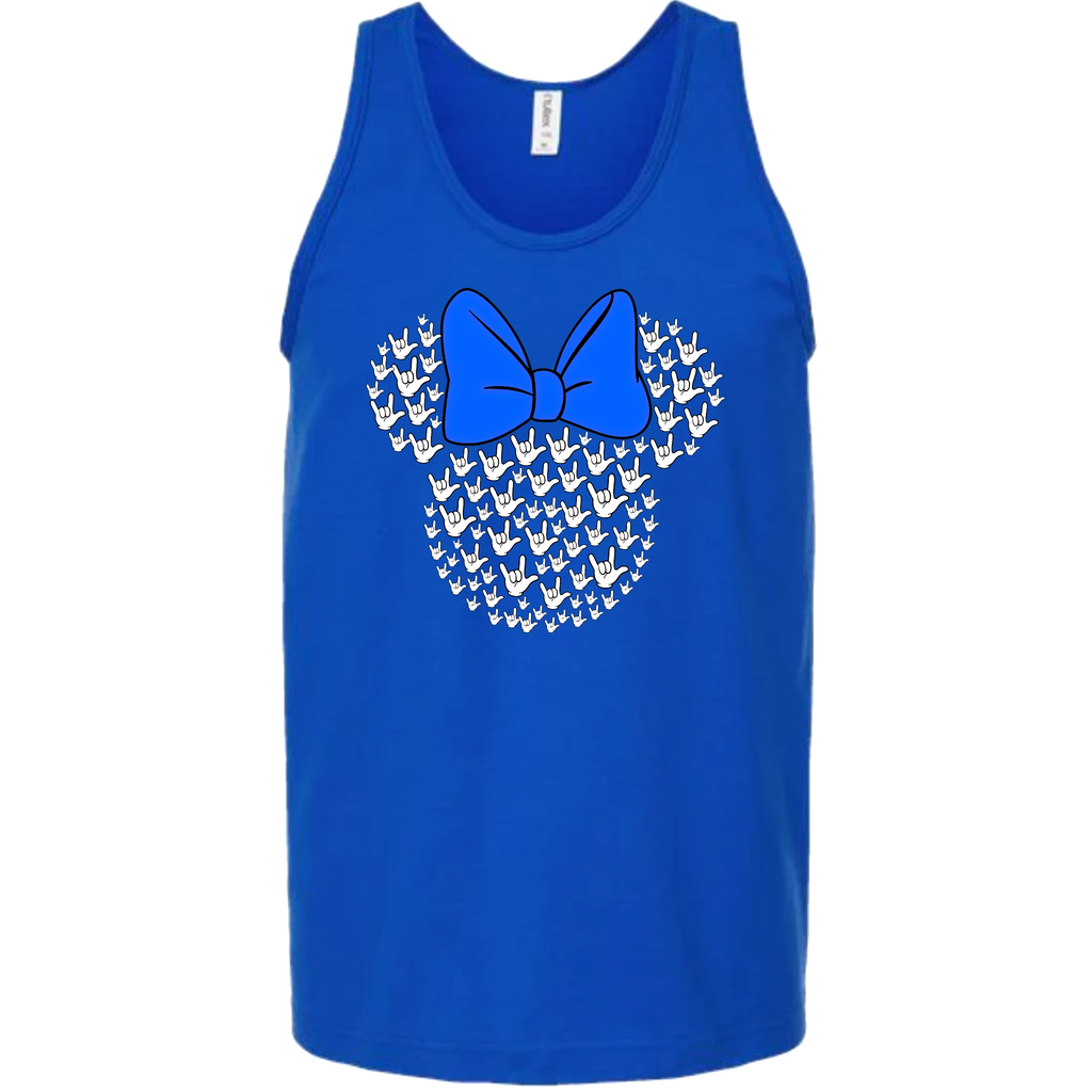 ASL Disney Silhouette Blue/White Tank Top (MEN)