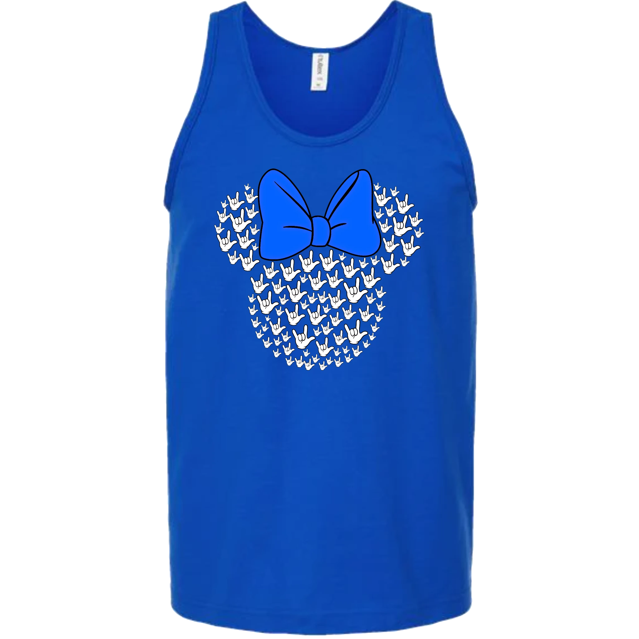 ASL Disney Silhouette Blue/White Tank Top (MEN)