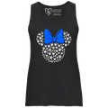 ASL Disney Silhouette Blue/White Tank Top (WOMEN)