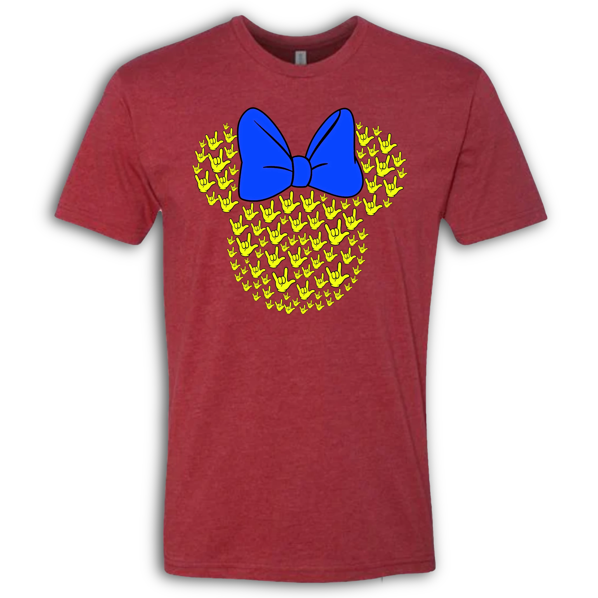 ASL Disney Silhouette Blue/Yellow Crew Shirt