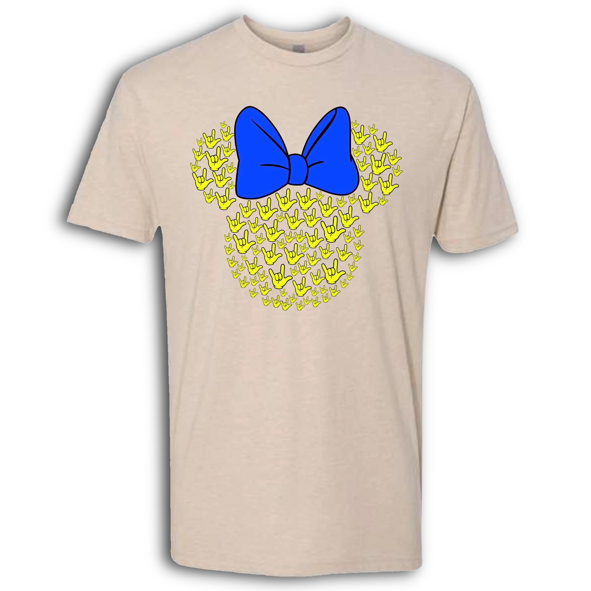 ASL Disney Silhouette Blue/Yellow Crew Shirt