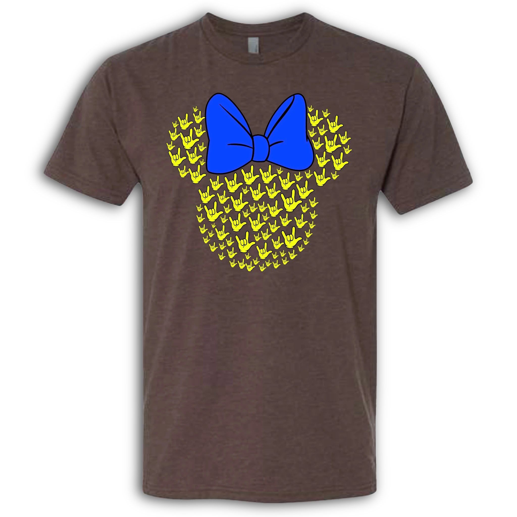 ASL Disney Silhouette Blue/Yellow Crew Shirt