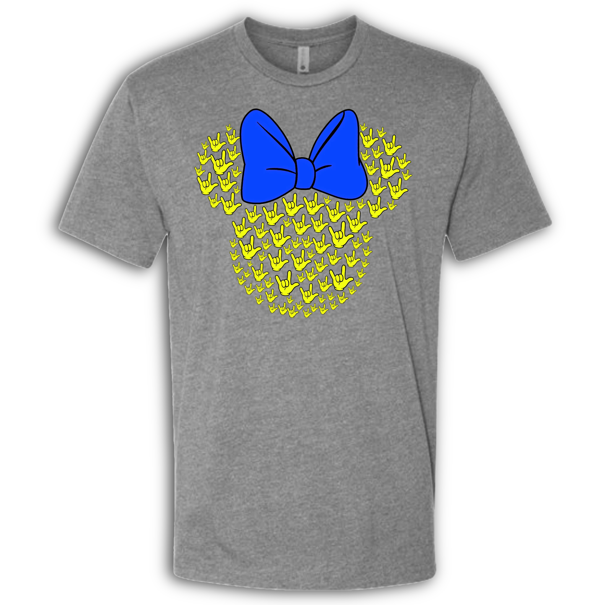 ASL Disney Silhouette Blue/Yellow Crew Shirt