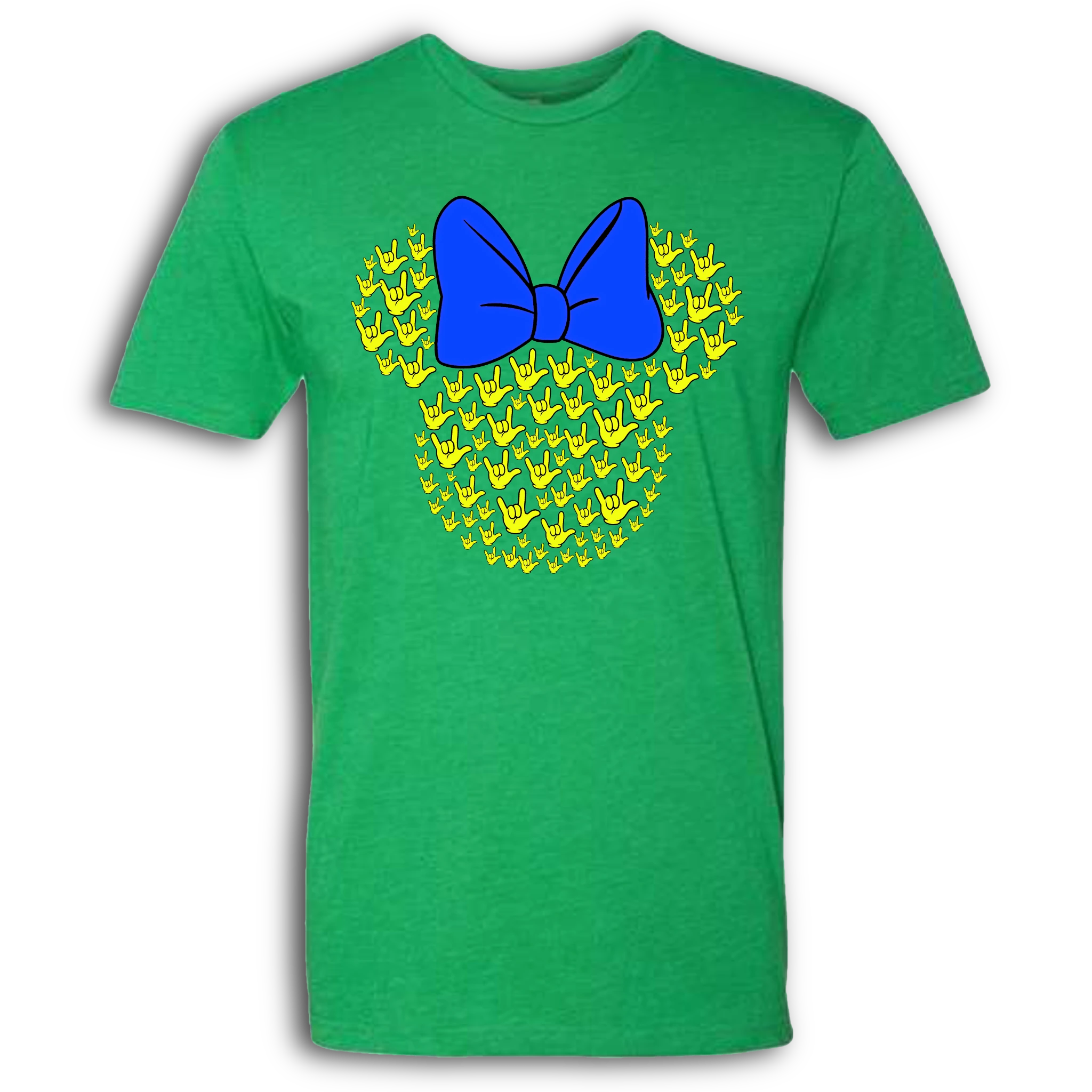 ASL Disney Silhouette Blue/Yellow Crew Shirt