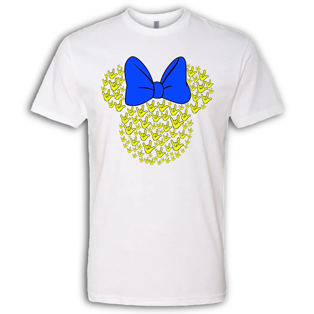 ASL Disney Silhouette Blue/Yellow Crew Shirt