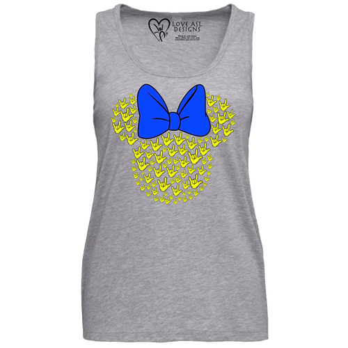 ASL Disney Silhouette Blue/Yellow Tank Top (WOMEN)