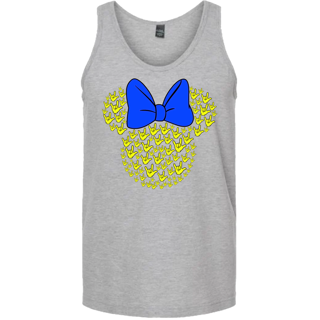 ASL Disney Silhouette Blue/Yellow Tank Top (MEN)