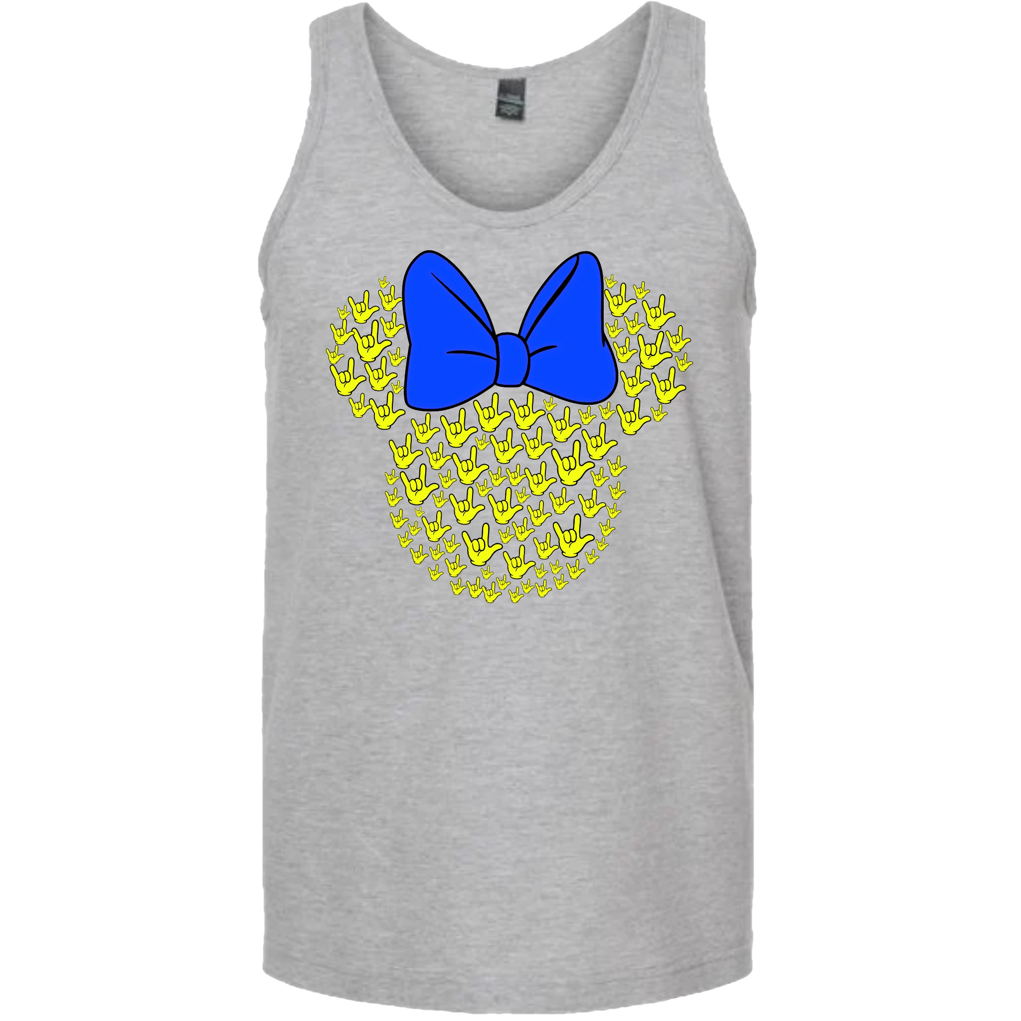 ASL Disney Silhouette Blue/Yellow Tank Top (MEN)