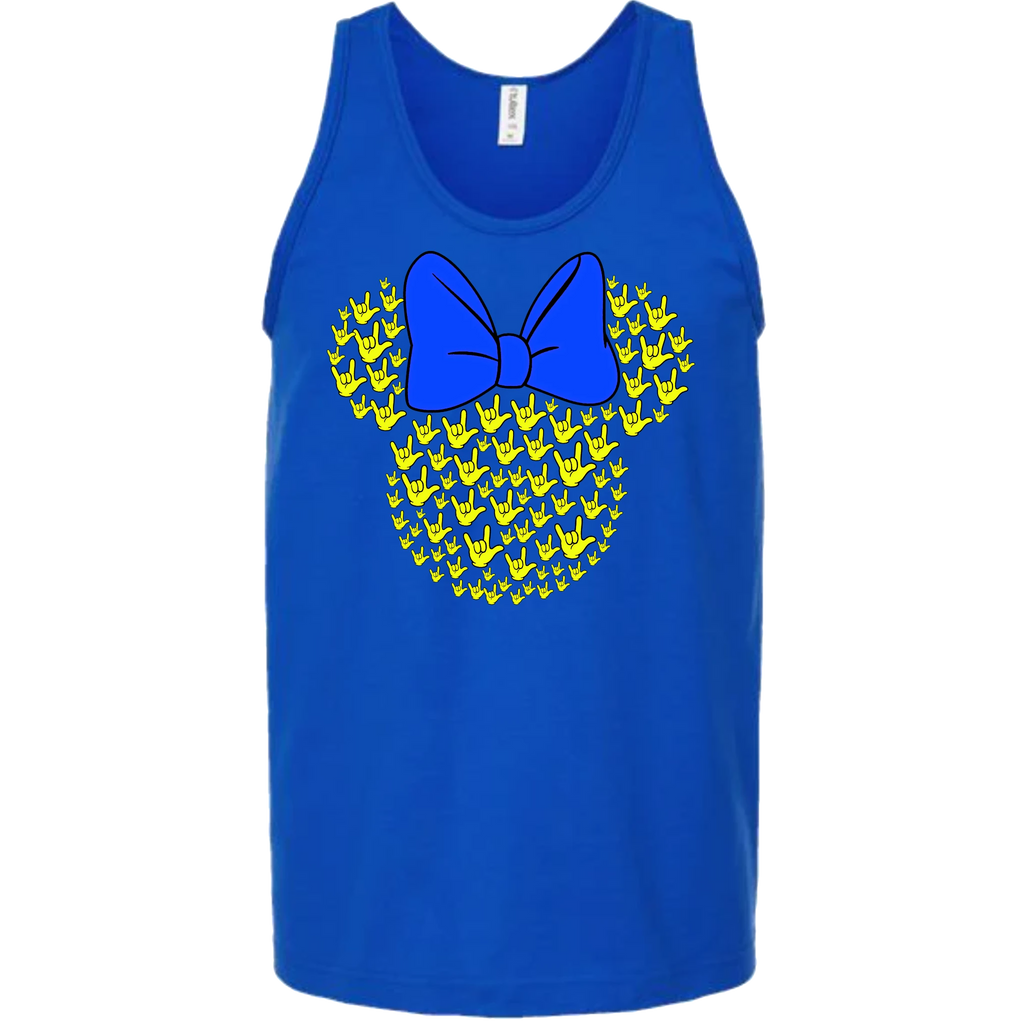 ASL Disney Silhouette Blue/Yellow Tank Top (MEN)