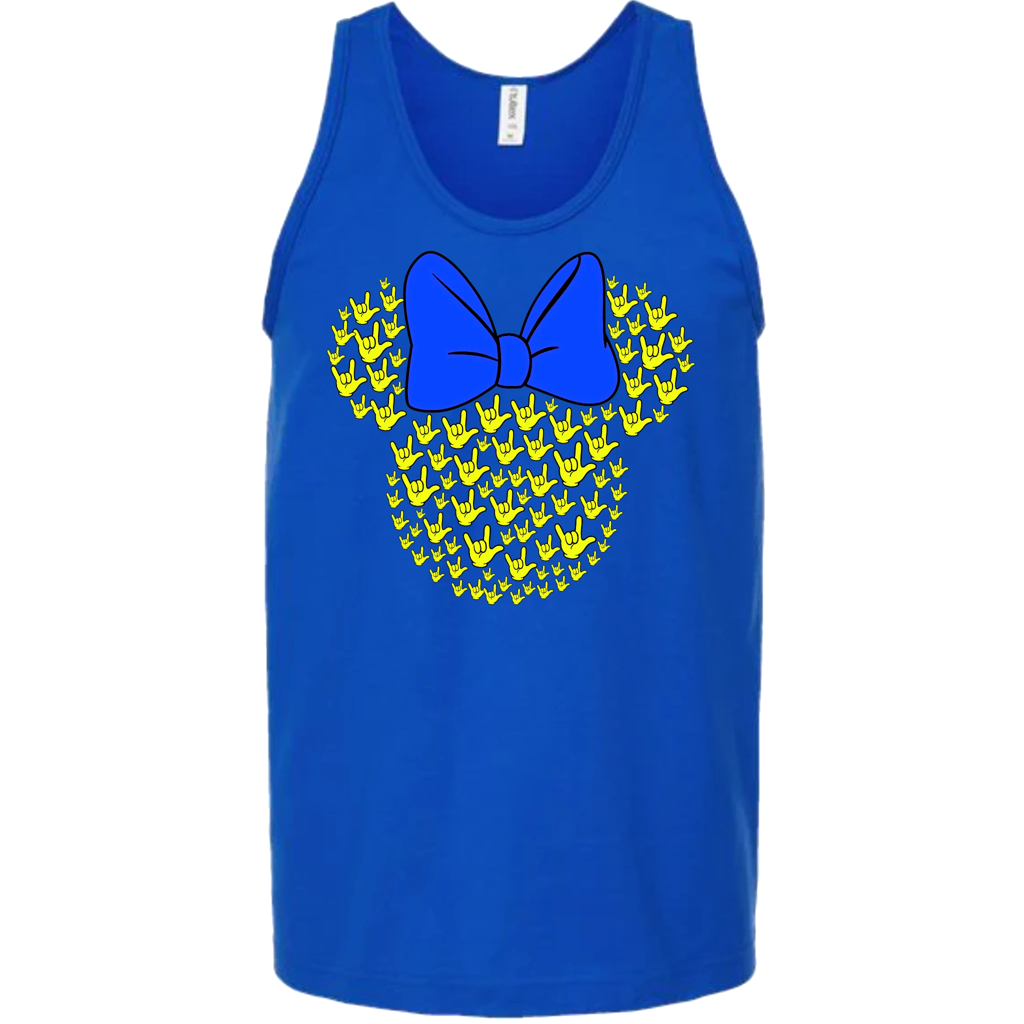 ASL Disney Silhouette Blue/Yellow Tank Top (MEN)