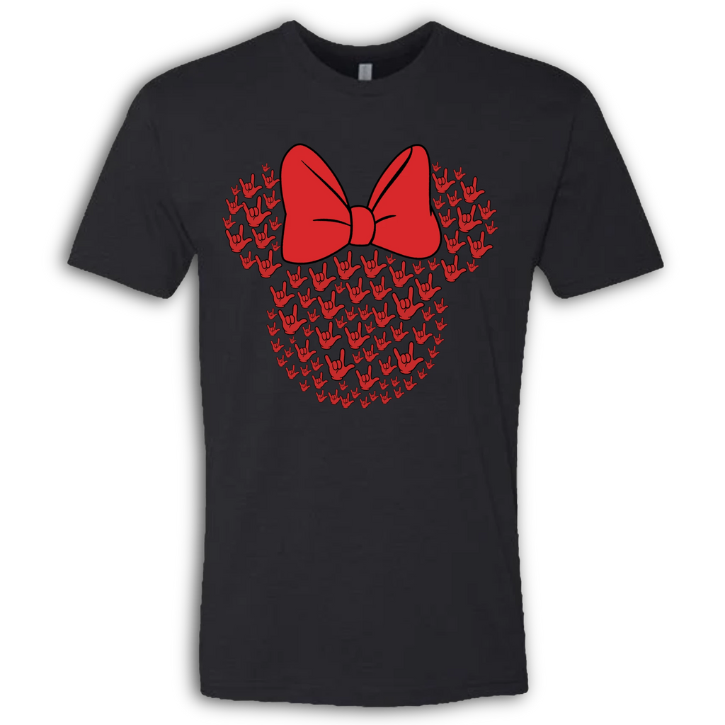 ASL Disney Silhouette Red/Red Crew Shirt