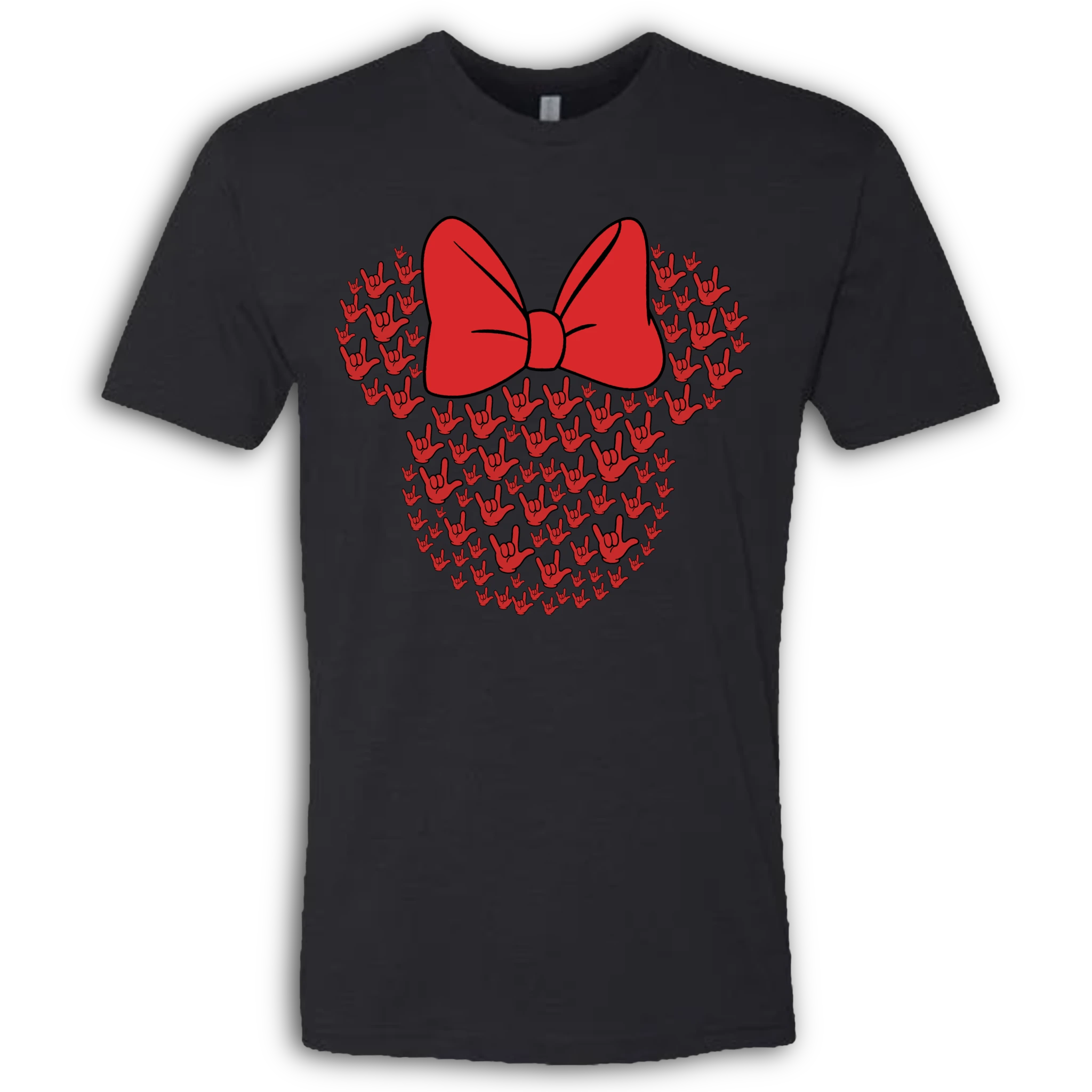 ASL Disney Silhouette Red/Red Crew Shirt