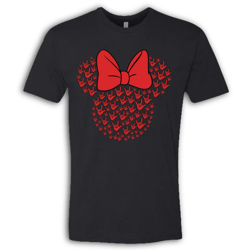 ASL Disney Silhouette Red/Red Crew Shirt