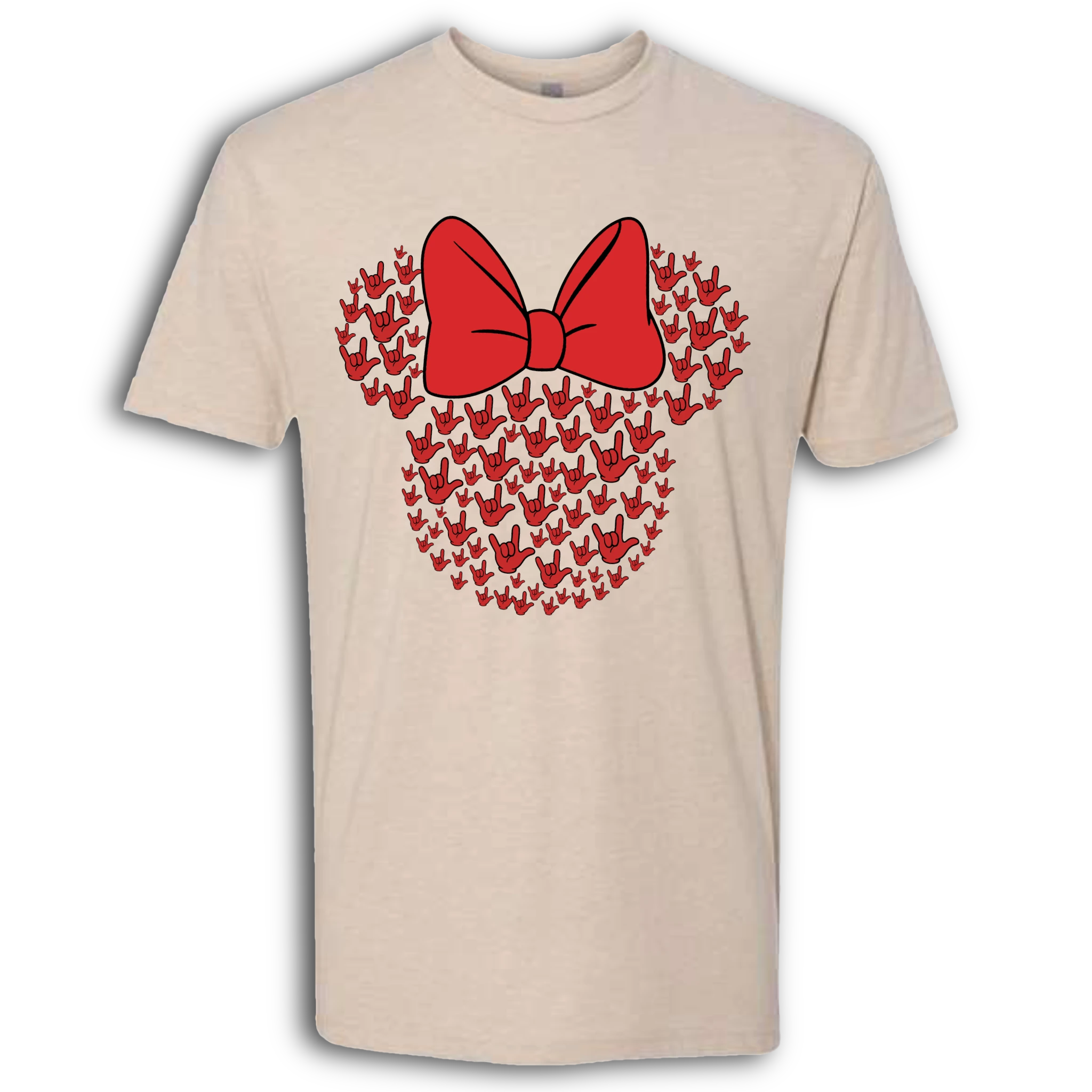 ASL Disney Silhouette Red/Red Crew Shirt