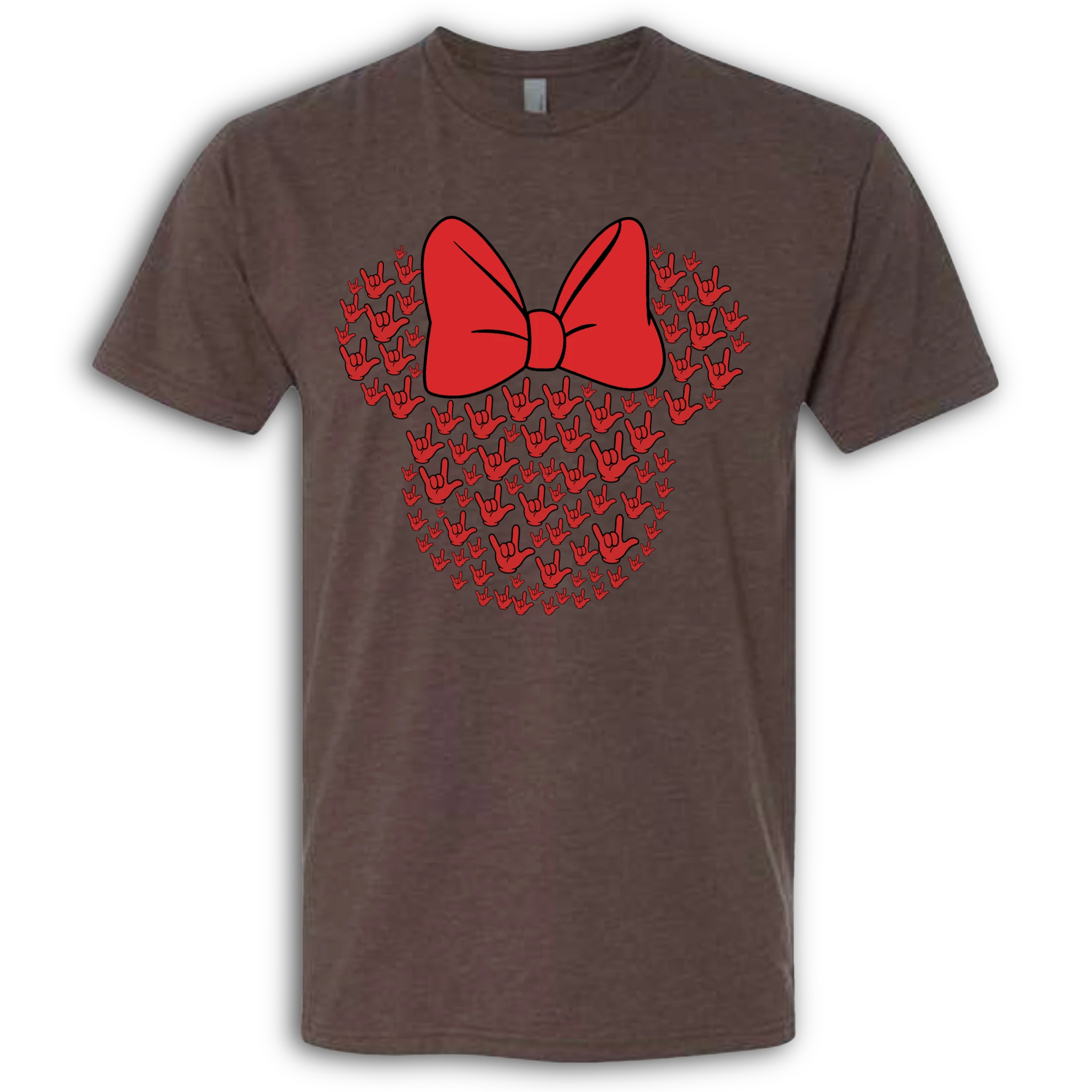 ASL Disney Silhouette Red/Red Crew Shirt