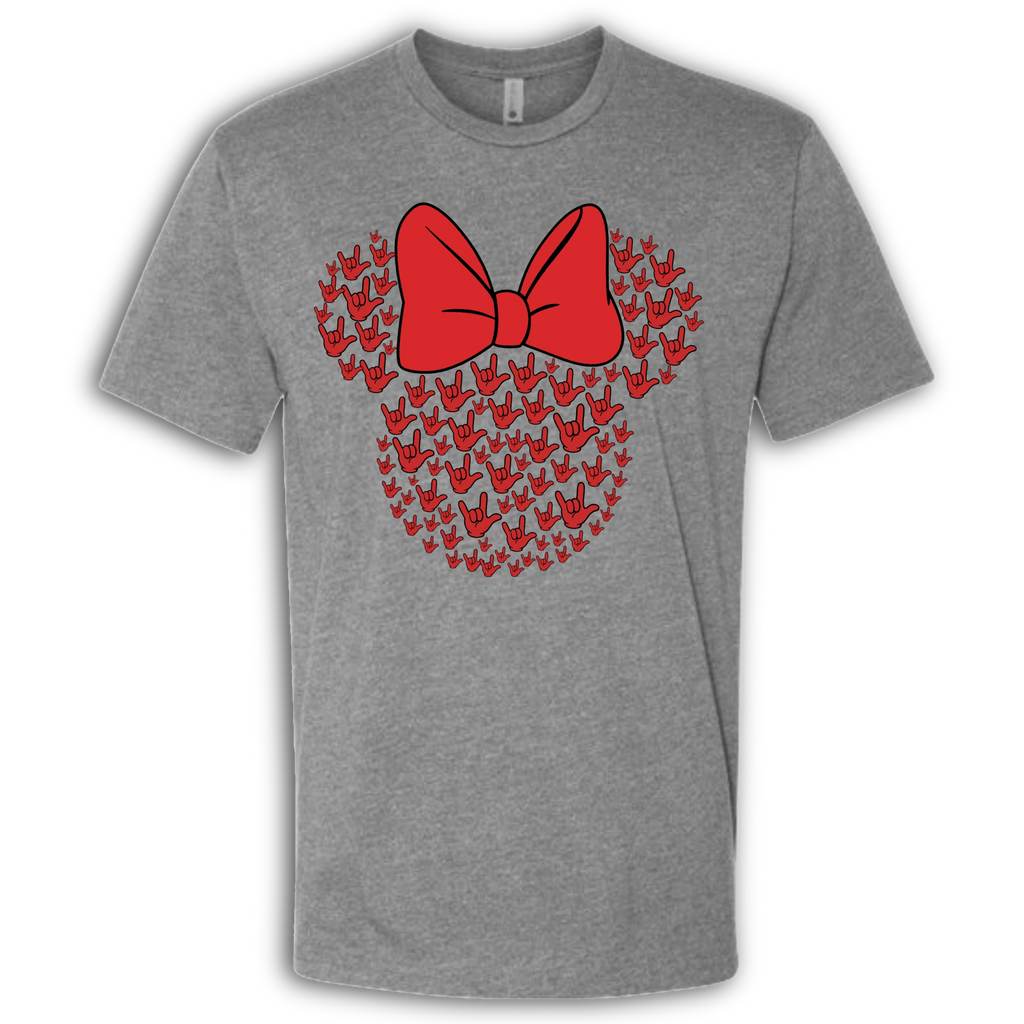 ASL Disney Silhouette Red/Red Crew Shirt