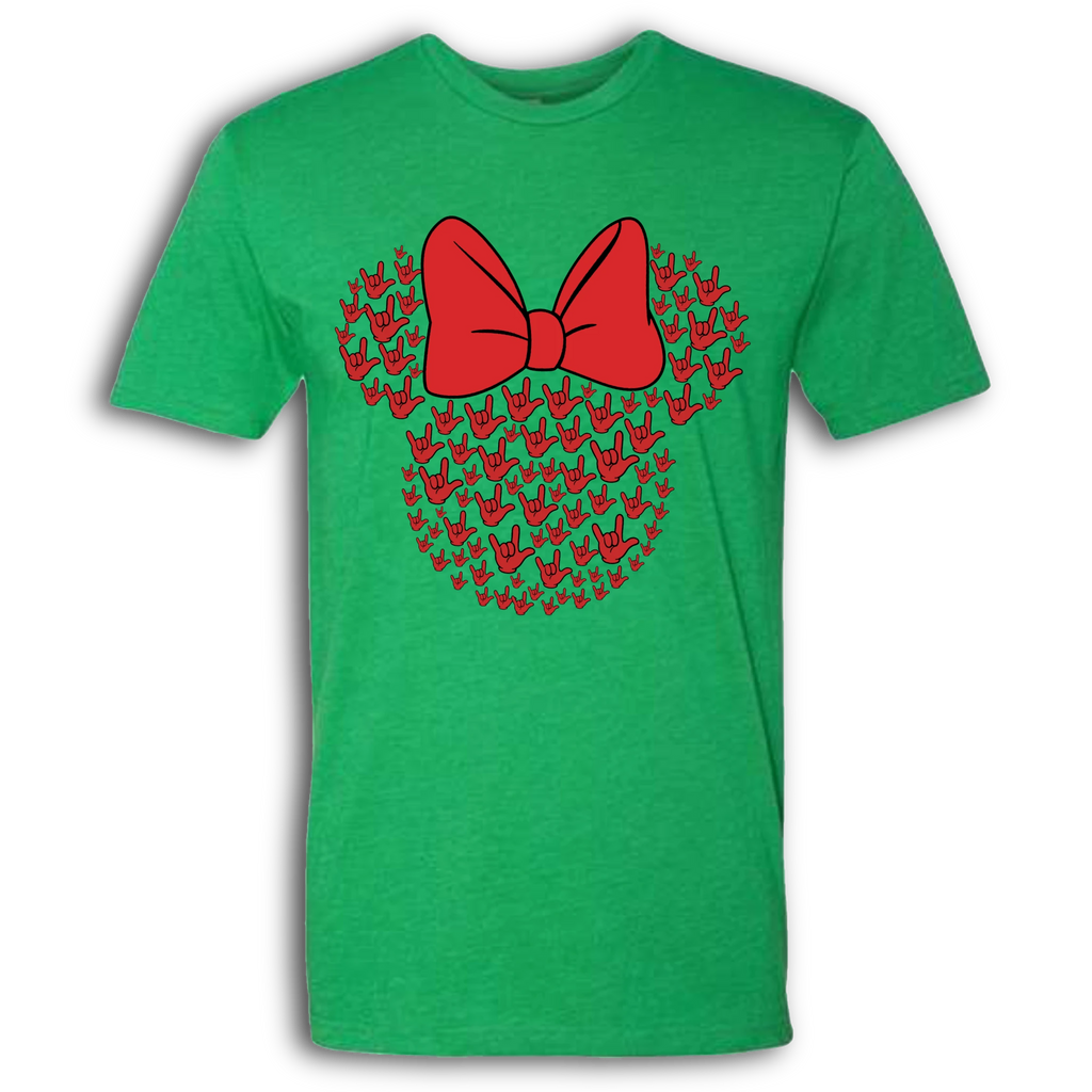 ASL Disney Silhouette Red/Red Crew Shirt