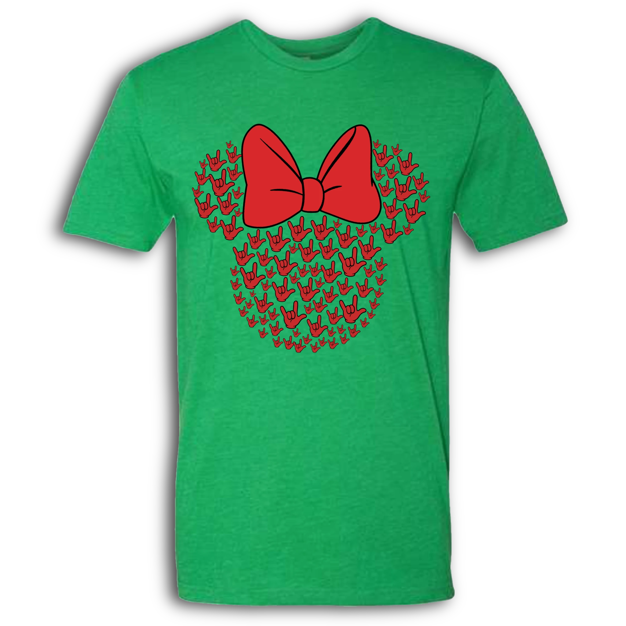 ASL Disney Silhouette Red/Red Crew Shirt