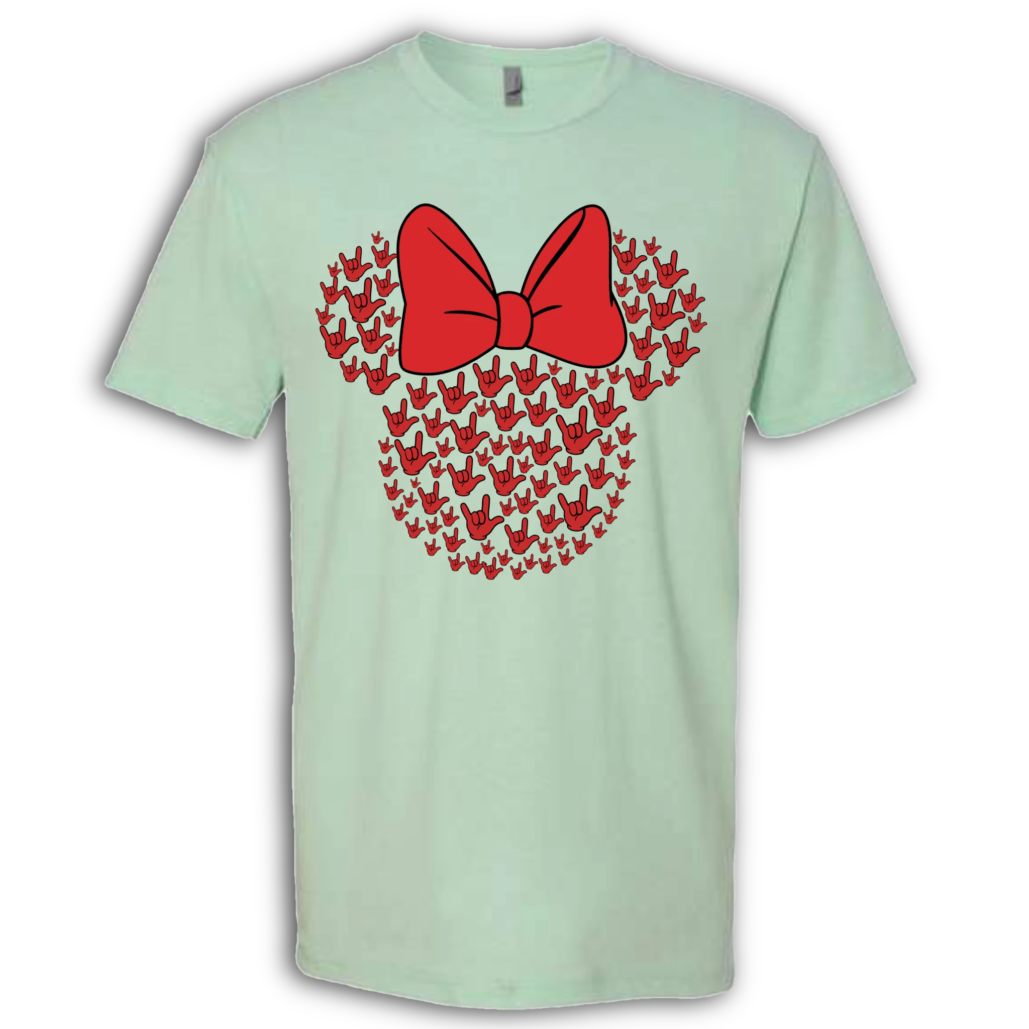 ASL Disney Silhouette Red/Red Crew Shirt