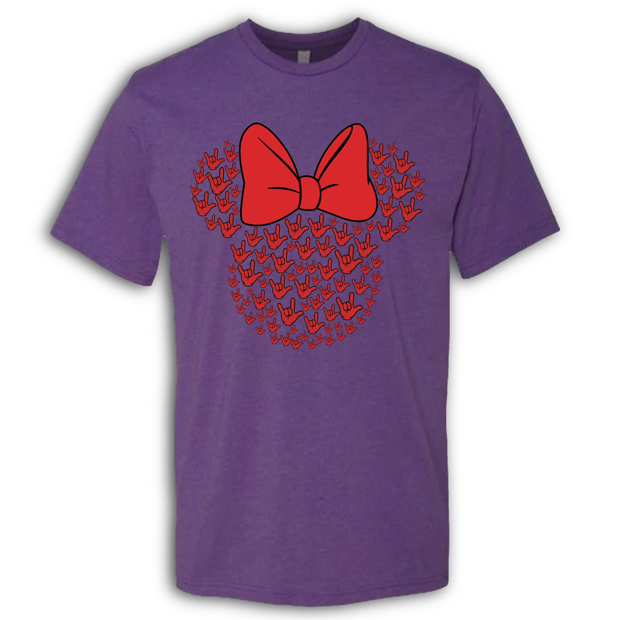 ASL Disney Silhouette Red/Red Crew Shirt