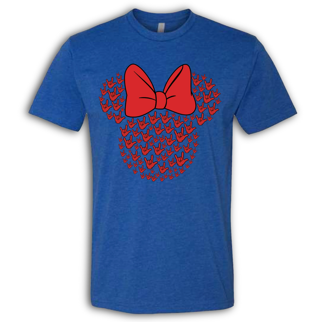 ASL Disney Silhouette Red/Red Crew Shirt