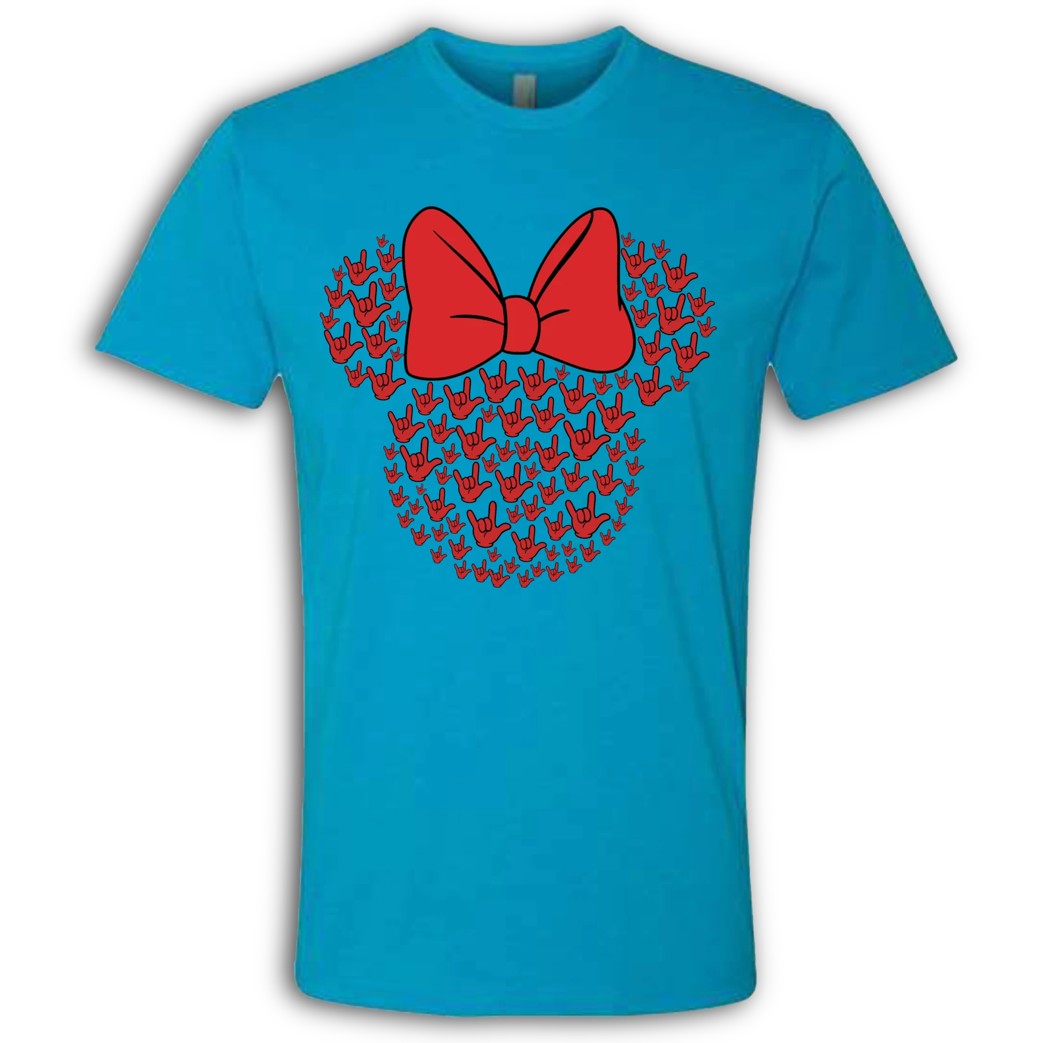 ASL Disney Silhouette Red/Red Crew Shirt
