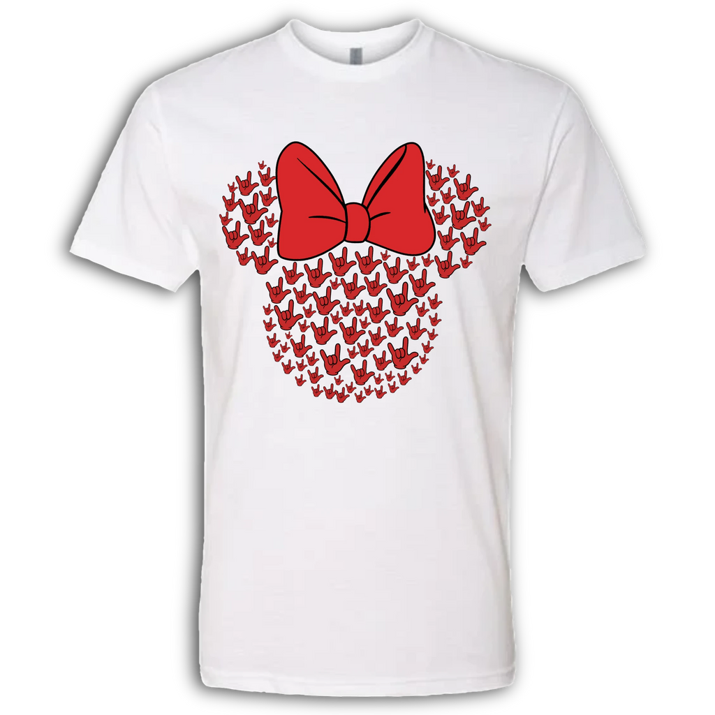 ASL Disney Silhouette Red/Red Crew Shirt