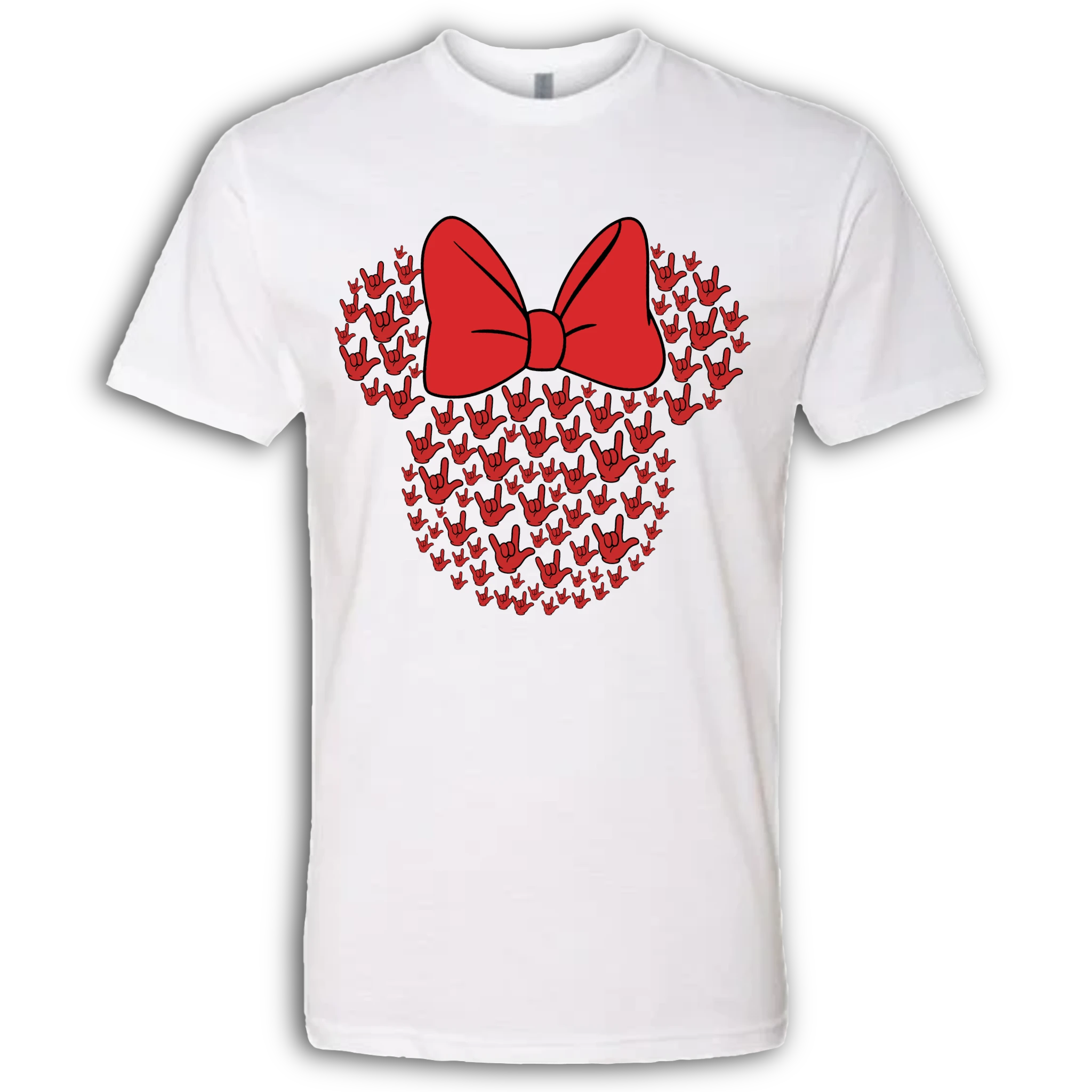 ASL Disney Silhouette Red/Red Crew Shirt