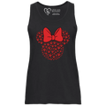 ASL Disney Silhouette Red/Red Tank Top (WOMEN)