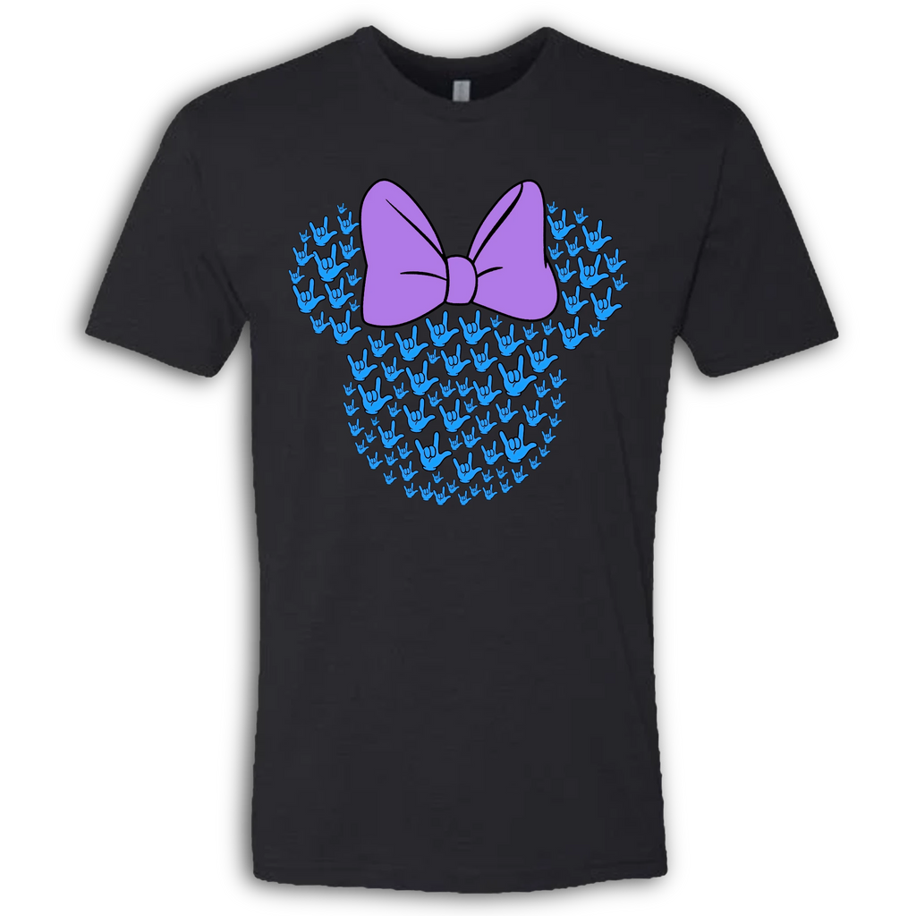 ASL Disney Silhouette Purple/Blue Crew Shirt