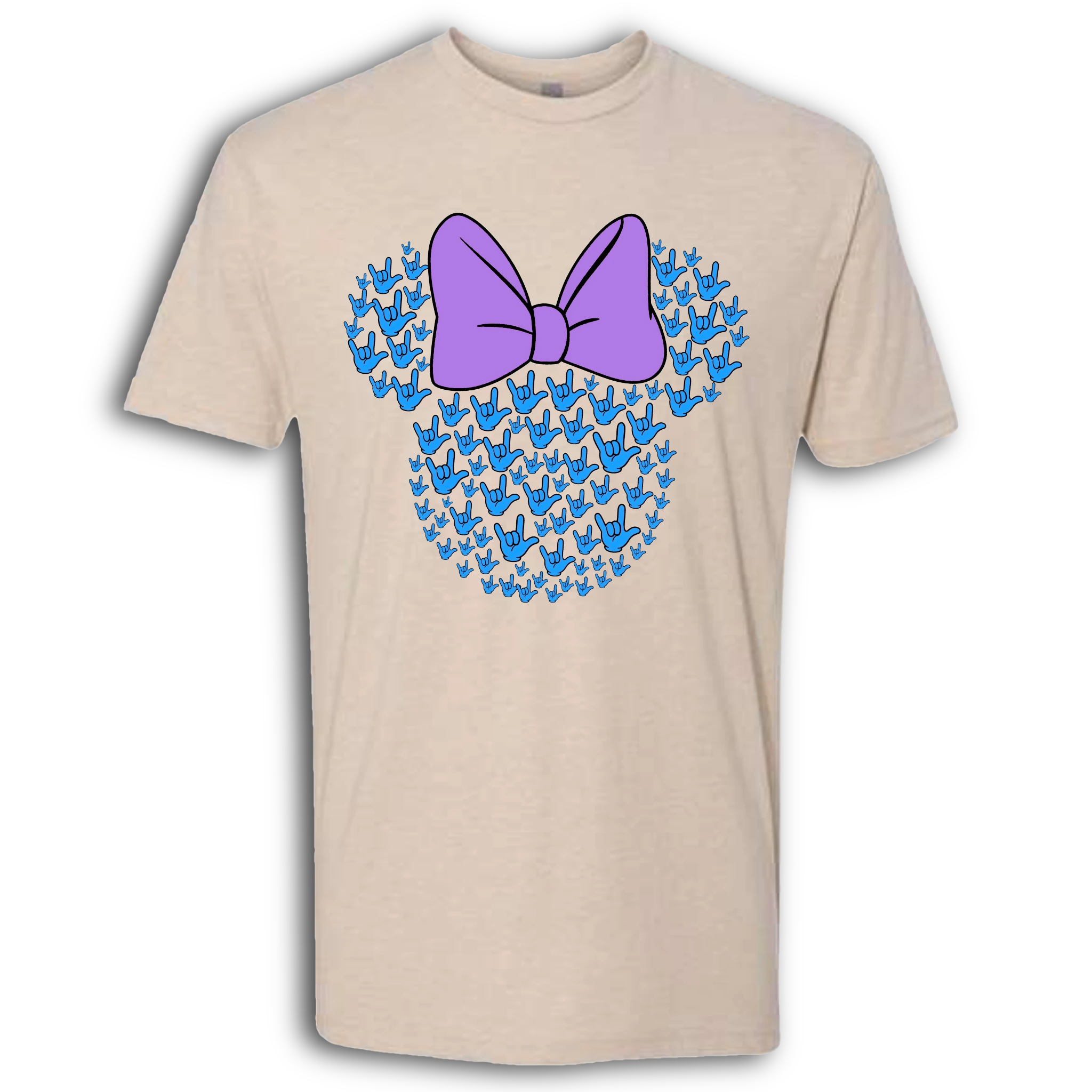 ASL Disney Silhouette Purple/Blue Crew Shirt