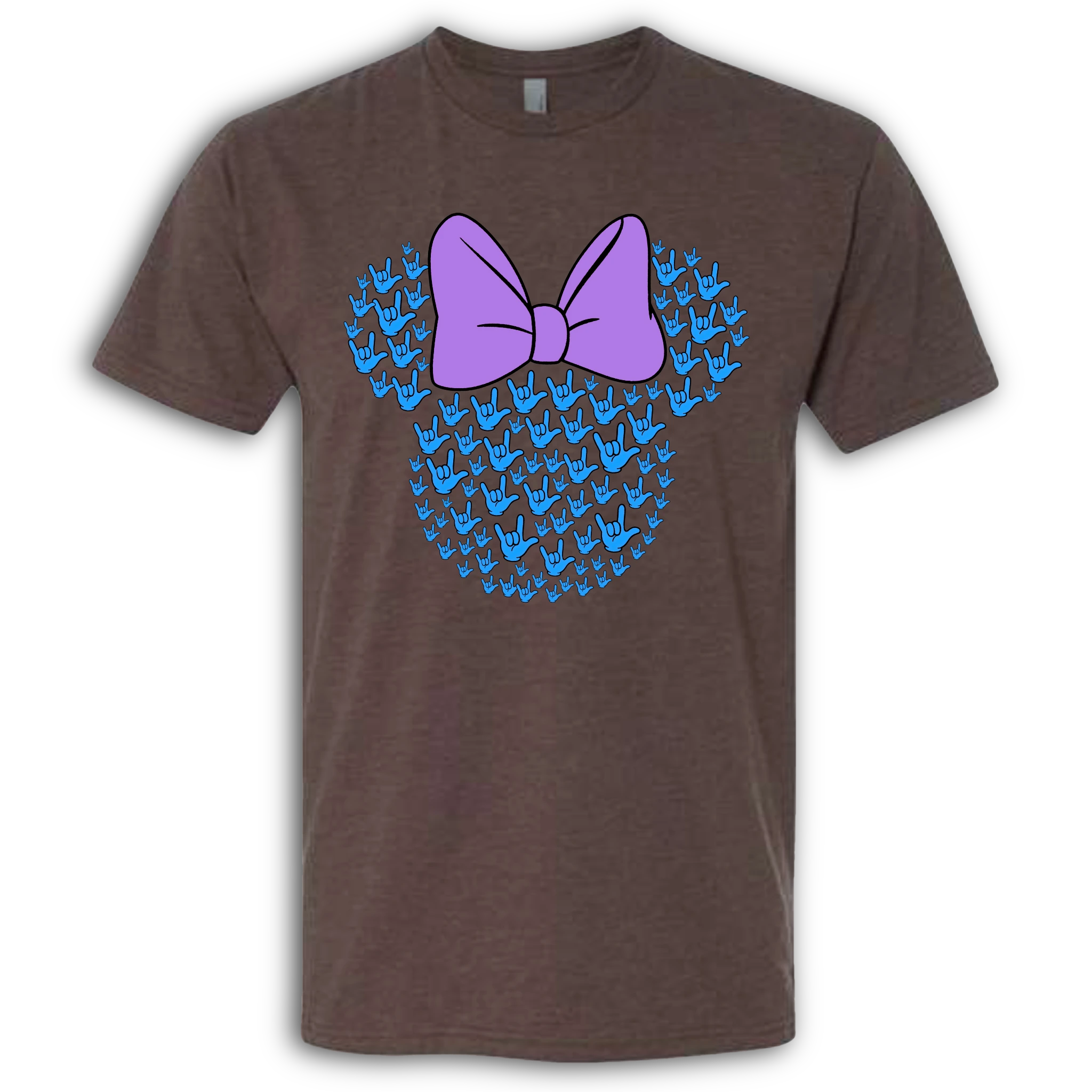 ASL Disney Silhouette Purple/Blue Crew Shirt