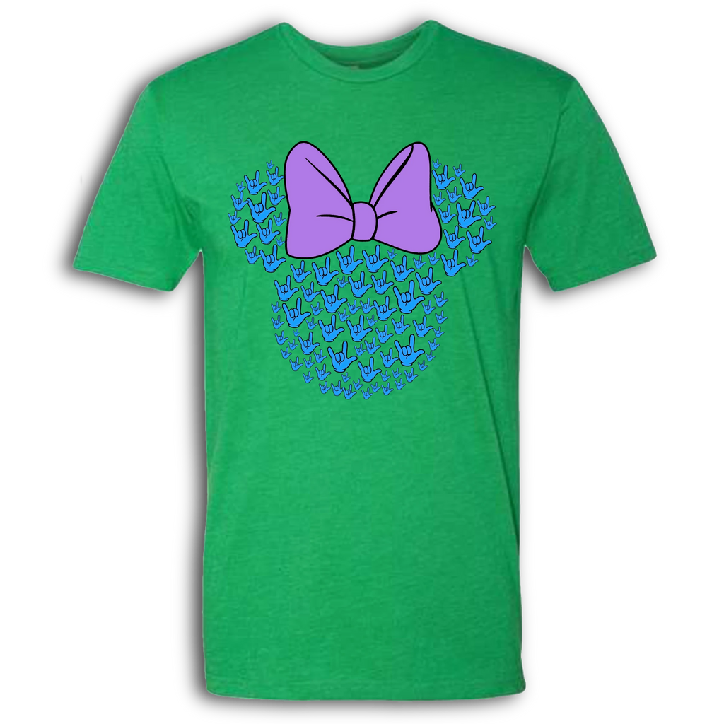 ASL Disney Silhouette Purple/Blue Crew Shirt