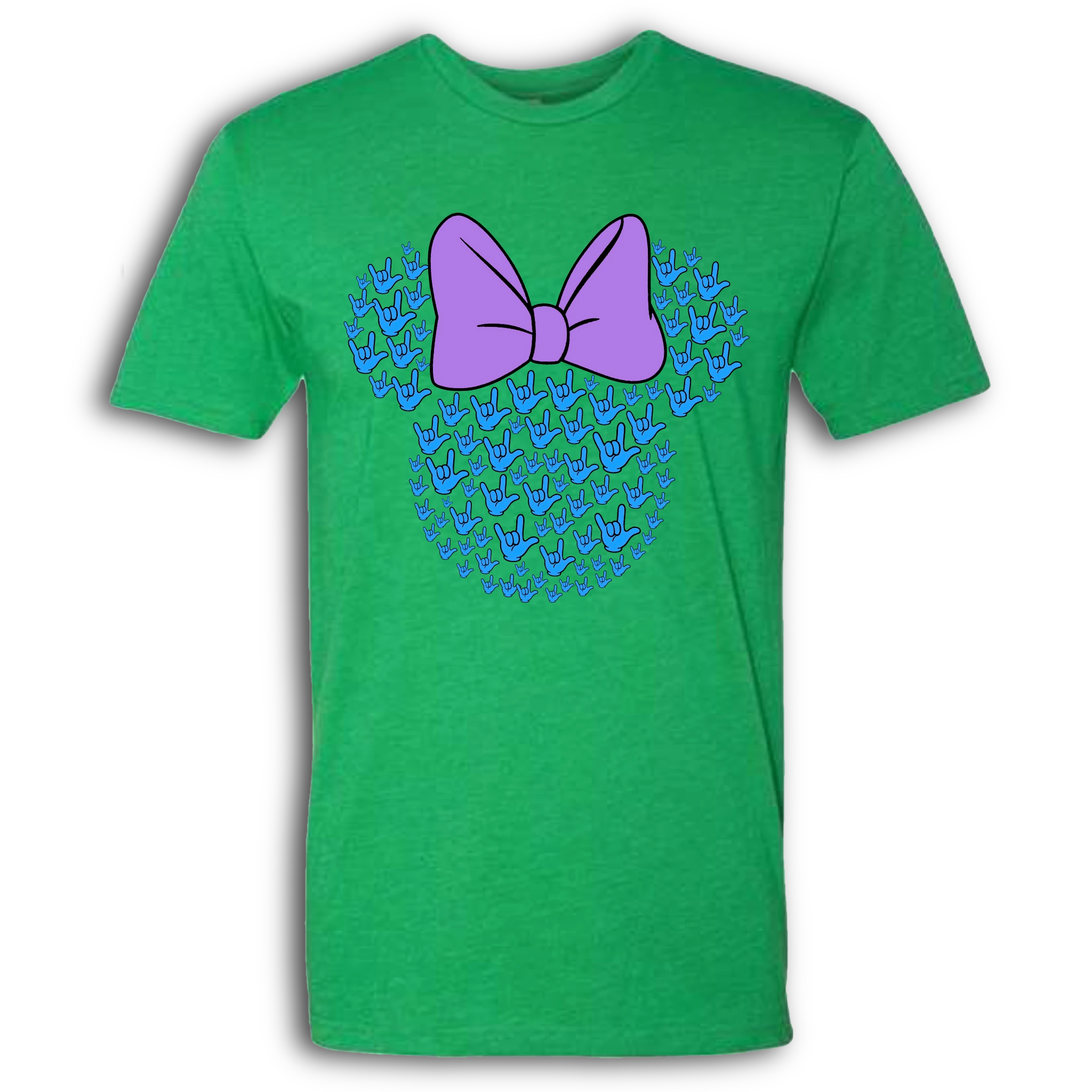 ASL Disney Silhouette Purple/Blue Crew Shirt