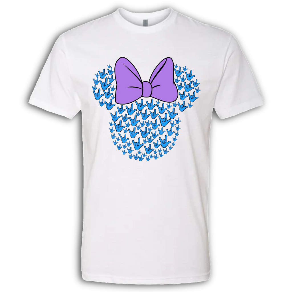 ASL Disney Silhouette Purple/Blue Crew Shirt