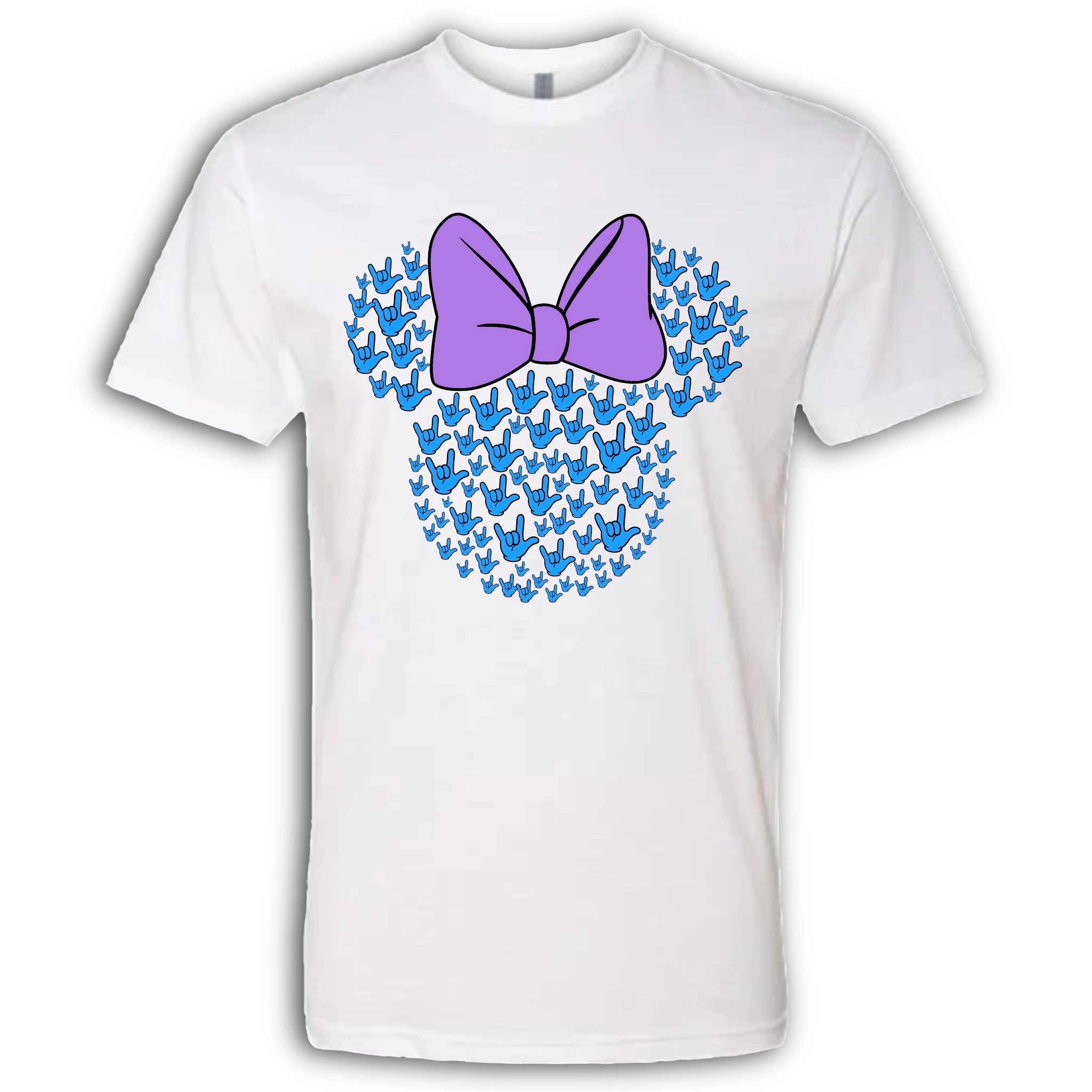 ASL Disney Silhouette Purple/Blue Crew Shirt