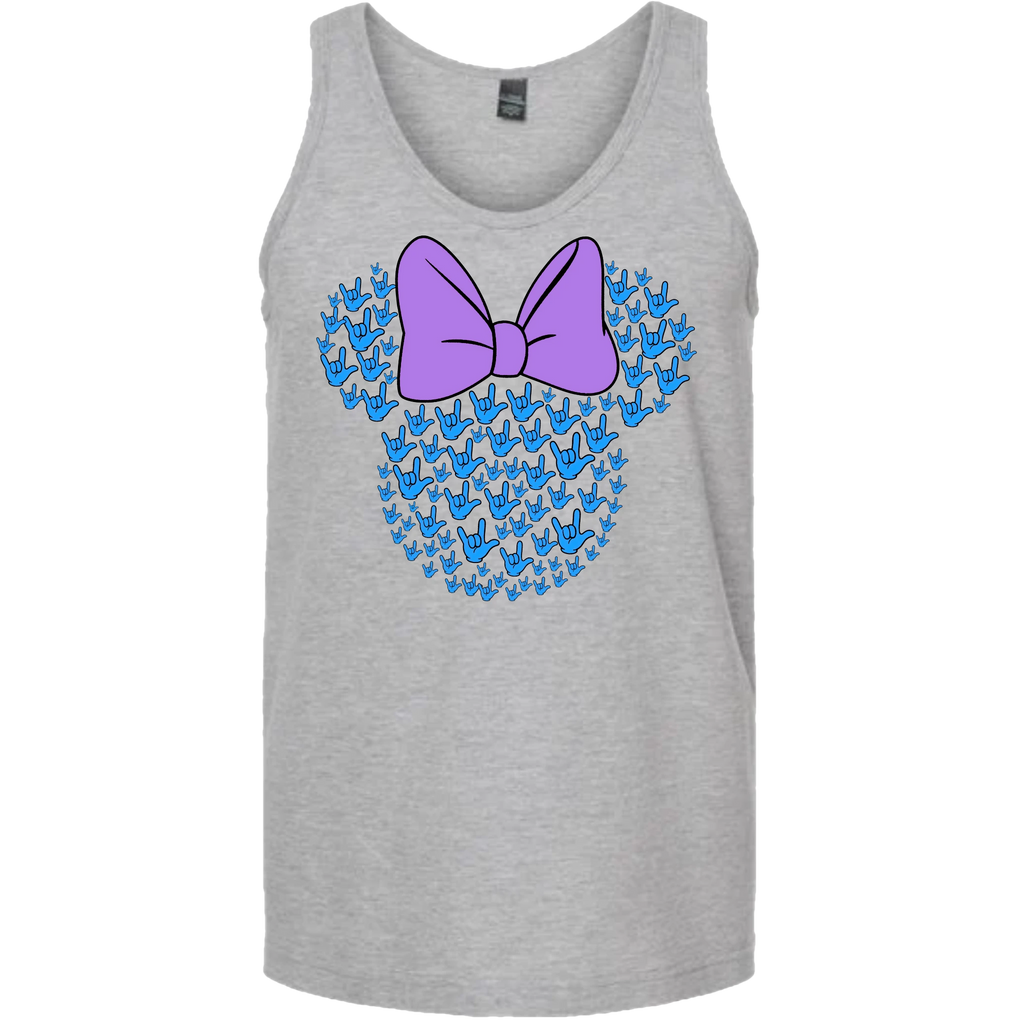 ASL Disney Silhouette Purple/Blue Tank Top (MEN)