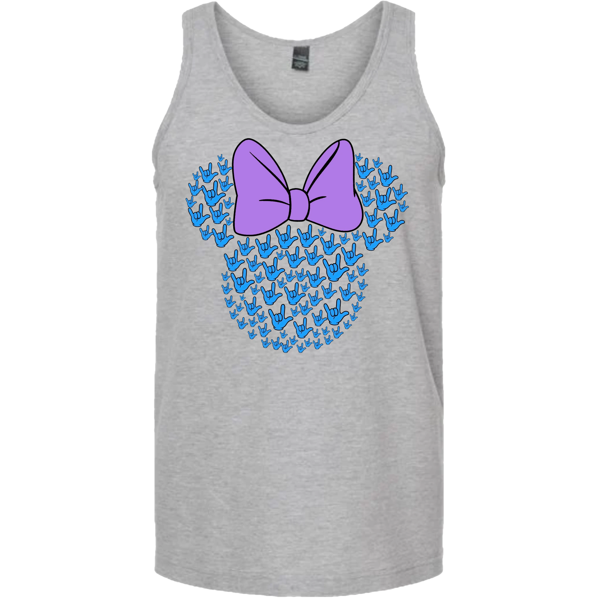 ASL Disney Silhouette Purple/Blue Tank Top (MEN)