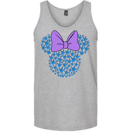 ASL Disney Silhouette Purple/Blue Tank Top (MEN)