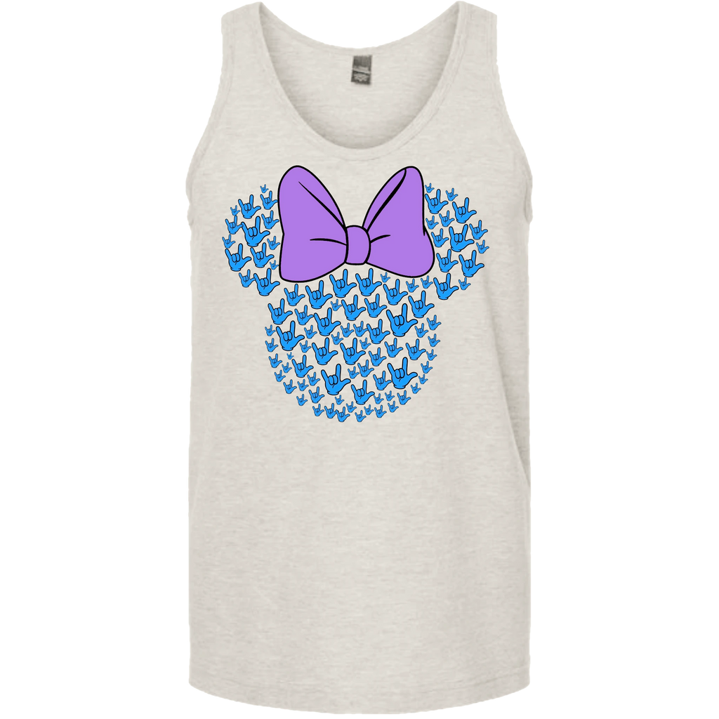 ASL Disney Silhouette Purple/Blue Tank Top (MEN)