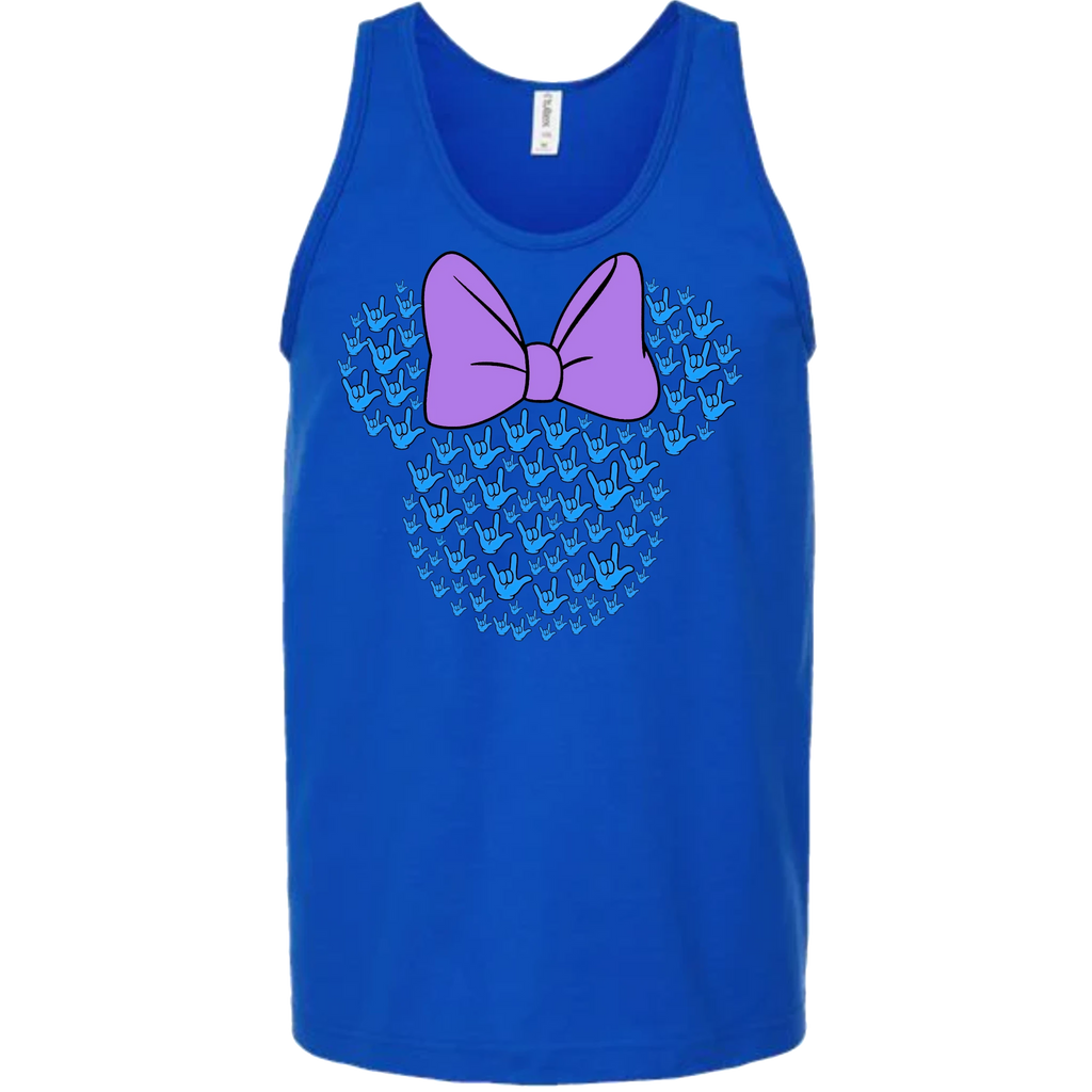 ASL Disney Silhouette Purple/Blue Tank Top (MEN)